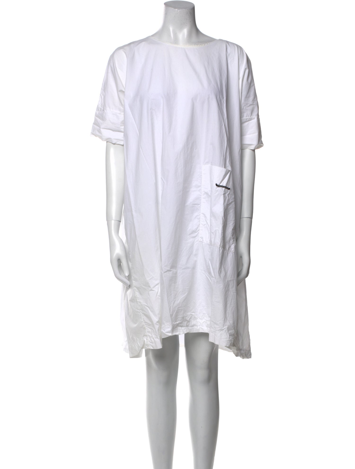 Album di Famiglia Bateau Neckline Mini Dress