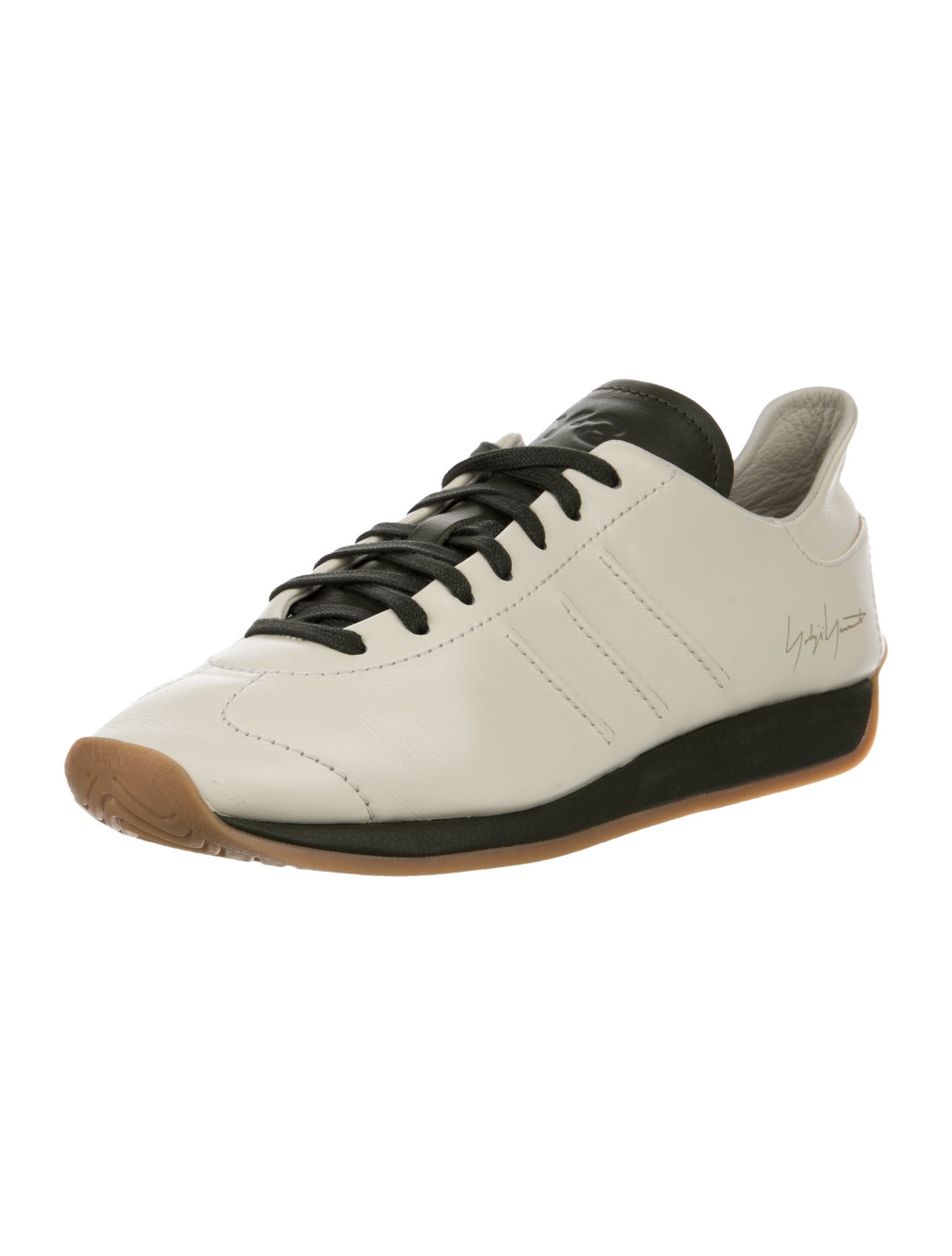 adidas x Yohji Yamamoto Leather Colorblock Pattern Sneakers
