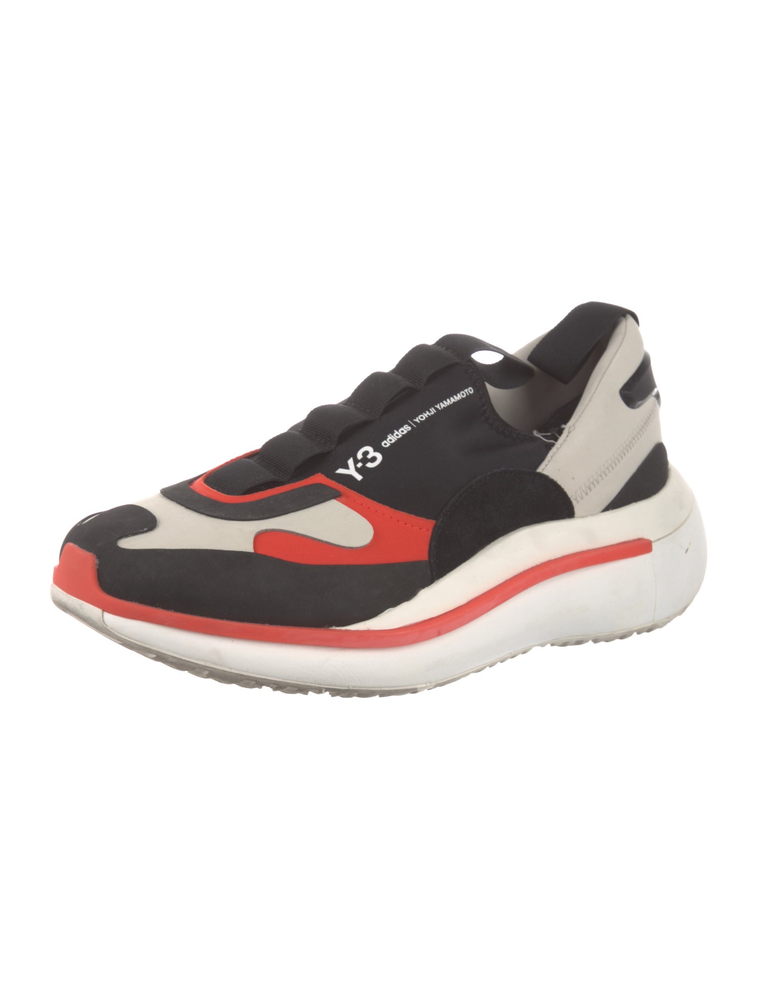 adidas x Yohji Yamamoto Neoprene Colorblock Pattern Athletic Sneakers