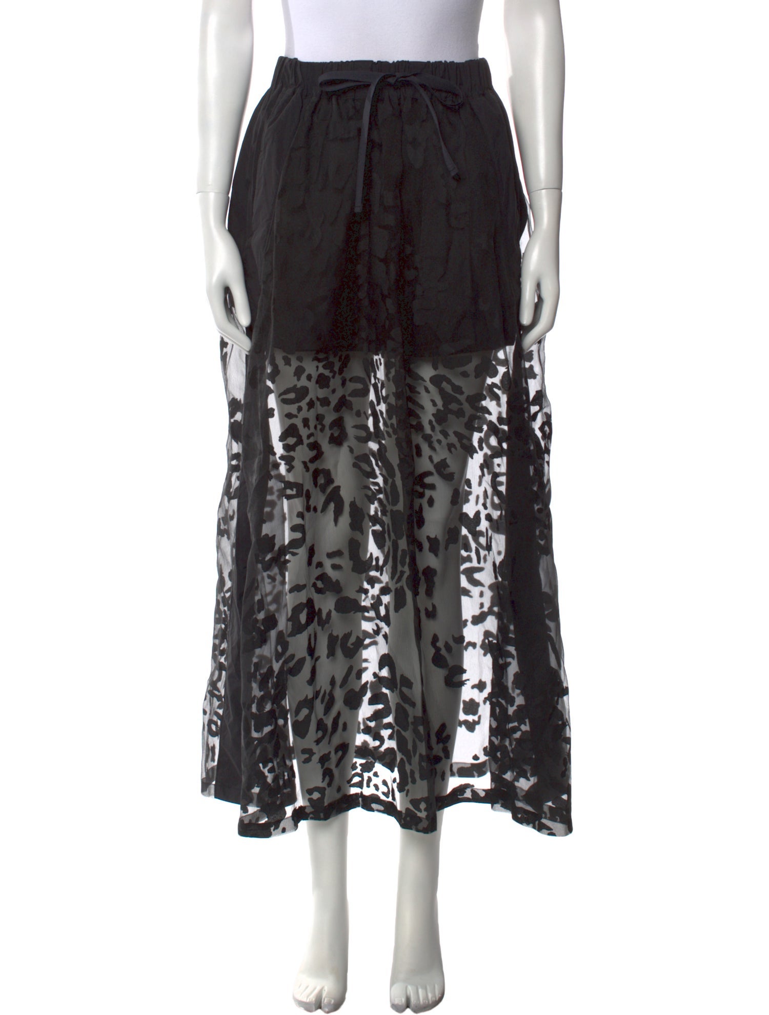 adidas x Yohji Yamamoto Animal Print Midi Length Skirt