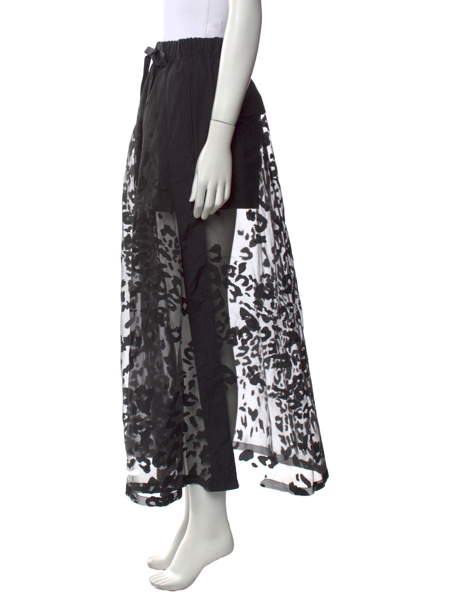 adidas x Yohji Yamamoto Animal Print Midi Length Skirt