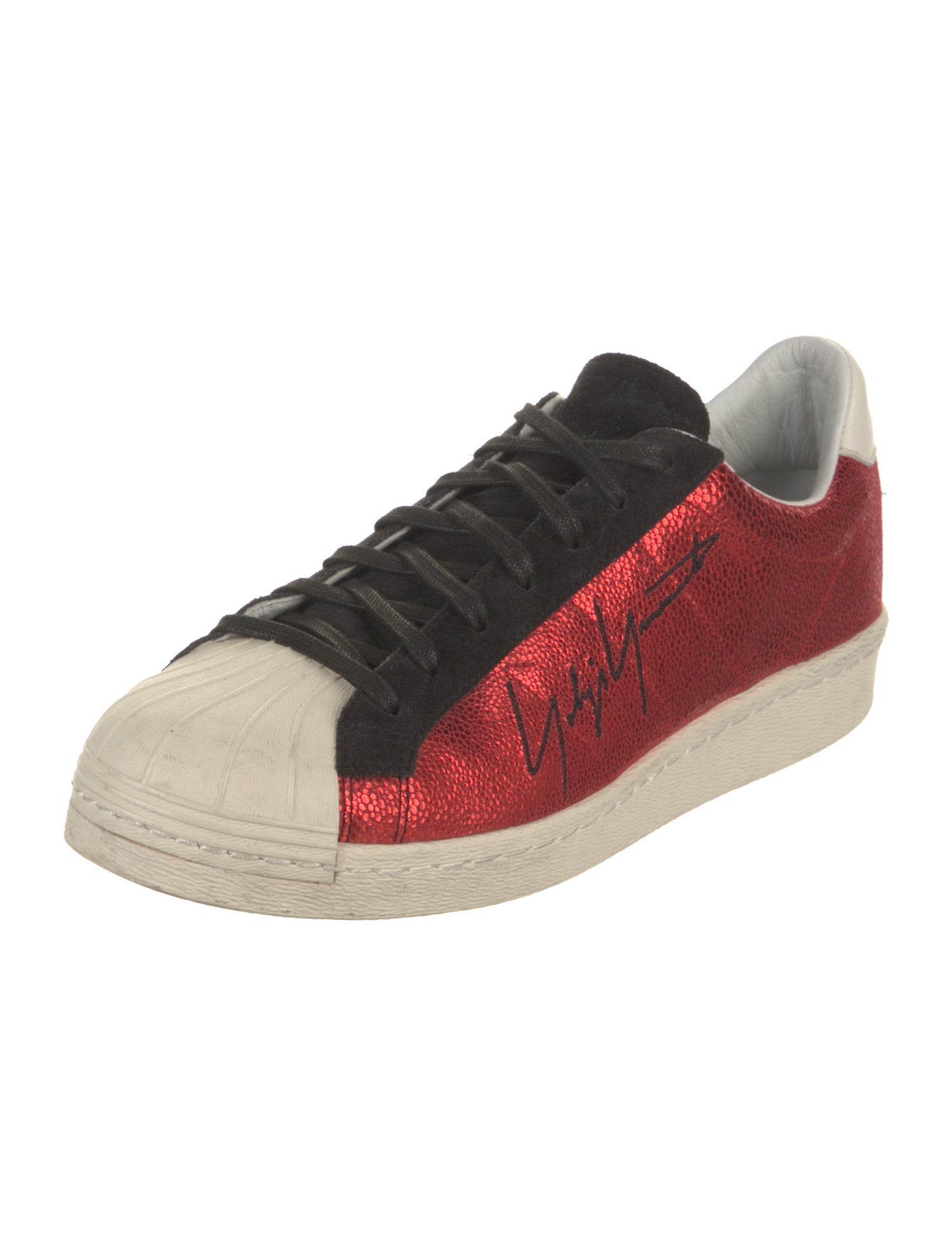 adidas x Yohji Yamamoto Leather Colorblock Pattern Sneakers