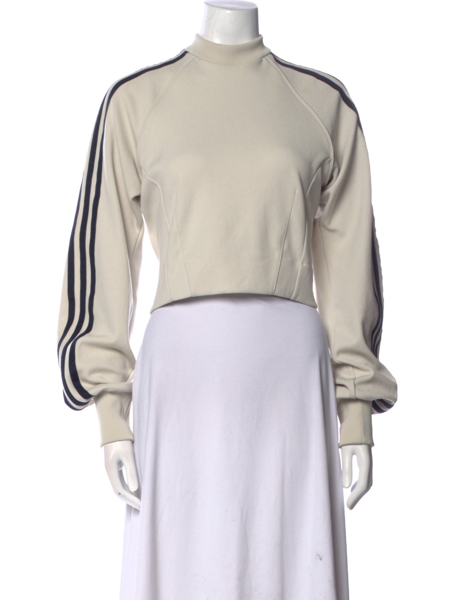 adidas x Yohji Yamamoto Mock Neck Long Sleeve Crop Top