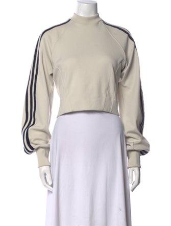 adidas x Yohji Yamamoto Mock Neck Long Sleeve Crop Top