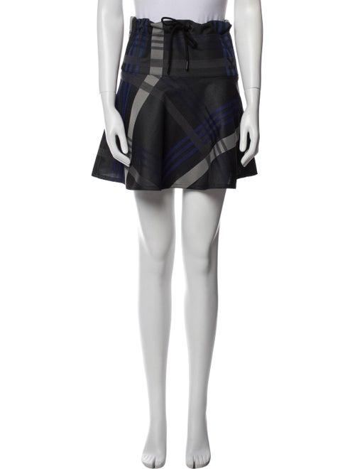 adidas x Yohji Yamamoto Plaid Print Mini Skirt