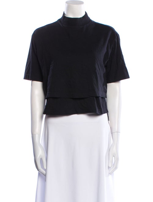 adidas x Yohji Yamamoto Mock Neck Short Sleeve Crop Top
