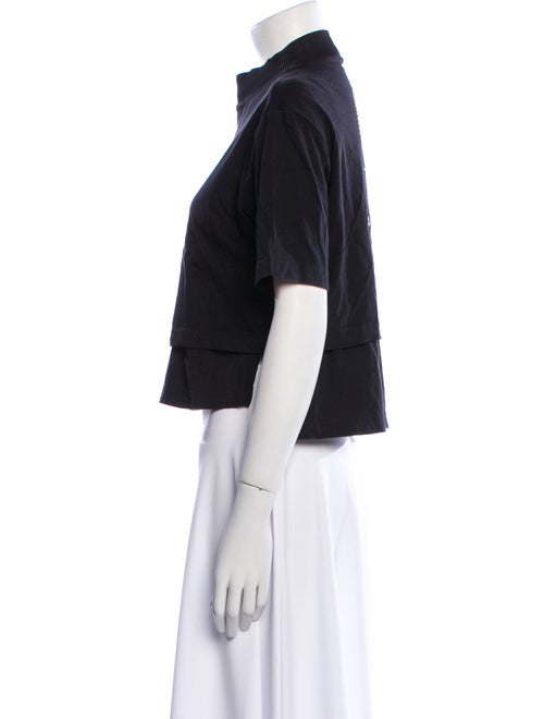 adidas x Yohji Yamamoto Mock Neck Short Sleeve Crop Top