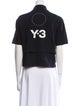adidas x Yohji Yamamoto Mock Neck Short Sleeve Crop Top