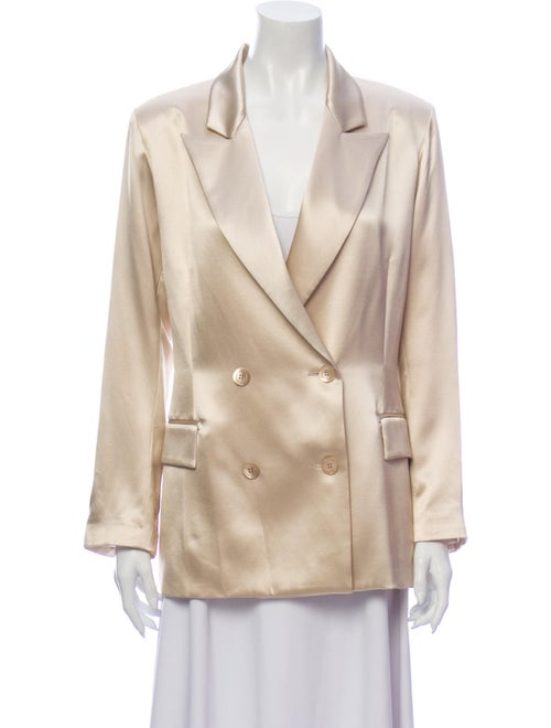 Adriana Iglesias Silk Blazer Gold