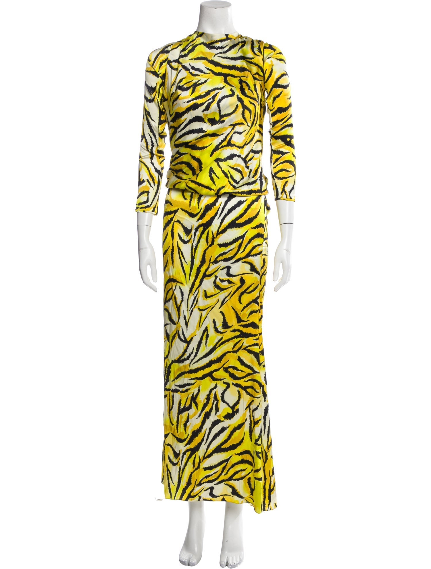 Adriana Iglesias Printed Long Dress