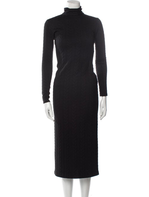 Adriana Iglesias Turtleneck Long Dress