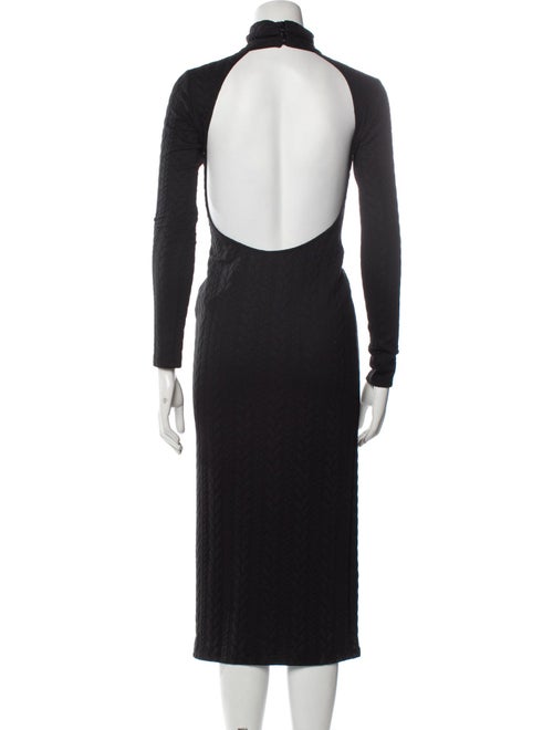 Adriana Iglesias Turtleneck Long Dress