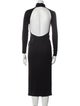 Adriana Iglesias Turtleneck Long Dress