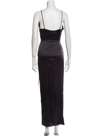 Adriana Iglesias Silk Long Dress
