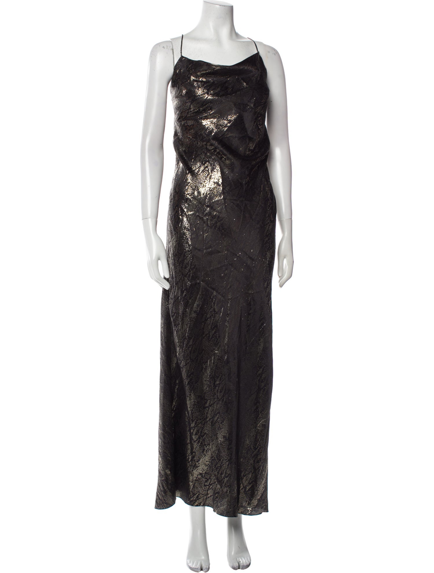 Adriana Iglesias Silk Long Dress