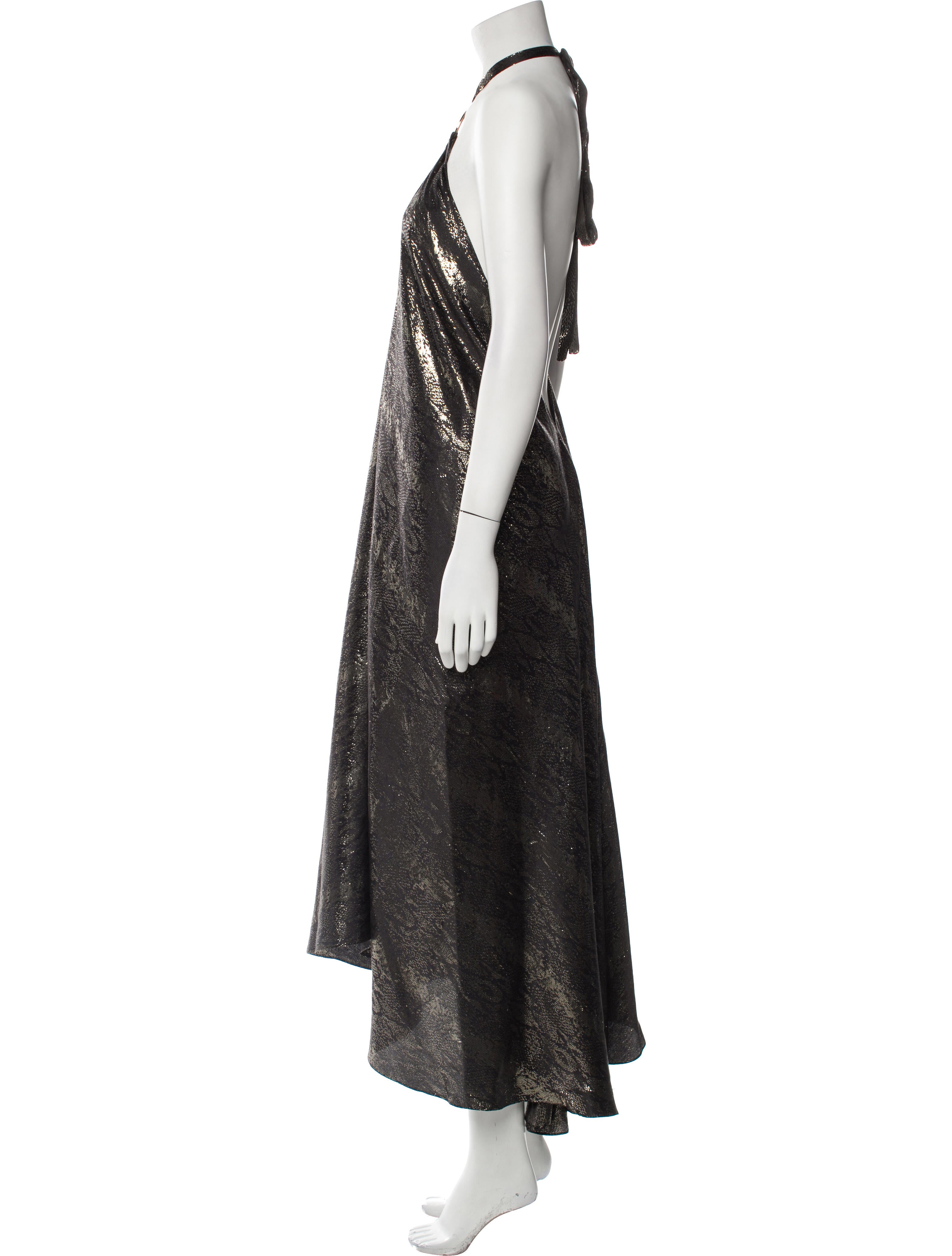 Adriana Iglesias Silk Long Dress w/ Tags