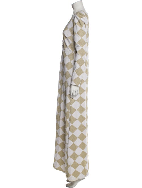 Adriana Iglesias Silk Long Dress