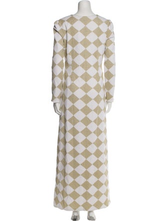 Adriana Iglesias Silk Long Dress