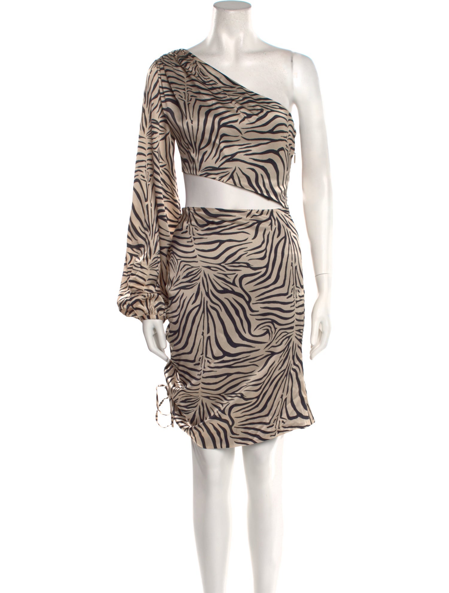 Adriana Iglesias Silk Knee-Length Dress