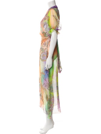 Adriana Iglesias Silk Long Dress