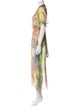 Adriana Iglesias Silk Long Dress