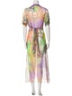 Adriana Iglesias Silk Long Dress