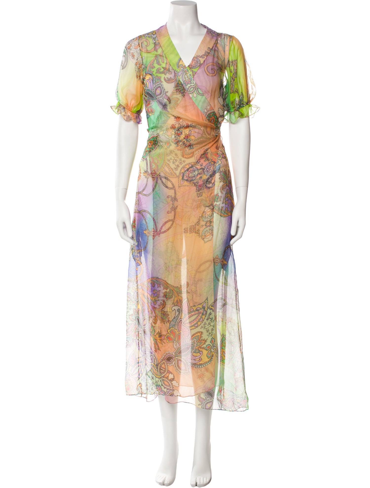 Adriana Iglesias Silk Long Dress
