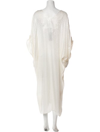 Adriana Iglesias Silk Long Dress