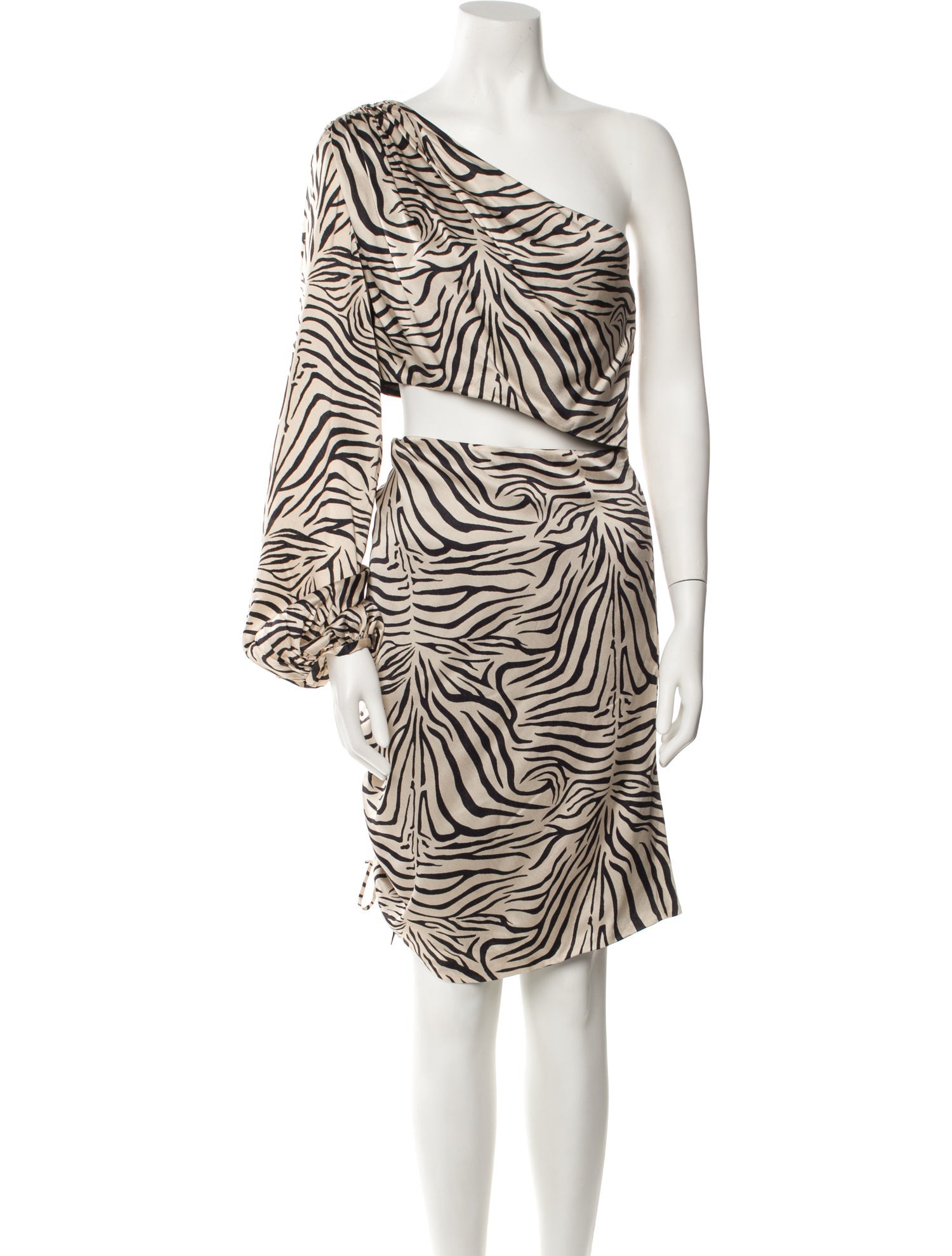 Adriana Iglesias Silk Knee-Length Dress