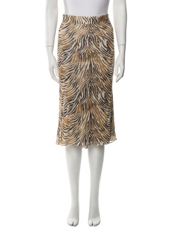 Adriana Iglesias Silk Midi Length Skirt