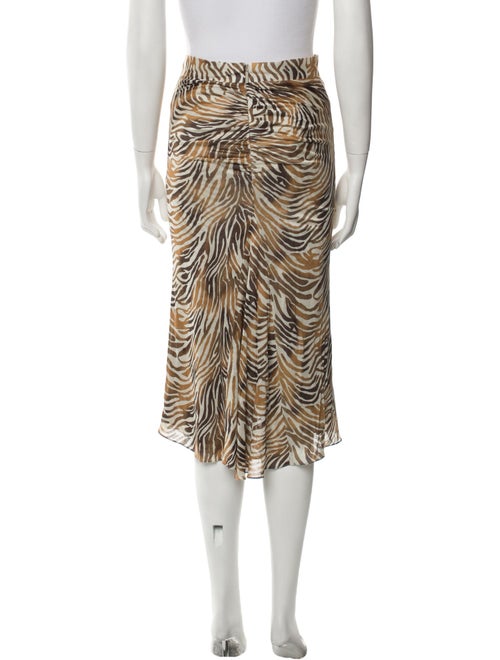 Adriana Iglesias Silk Midi Length Skirt