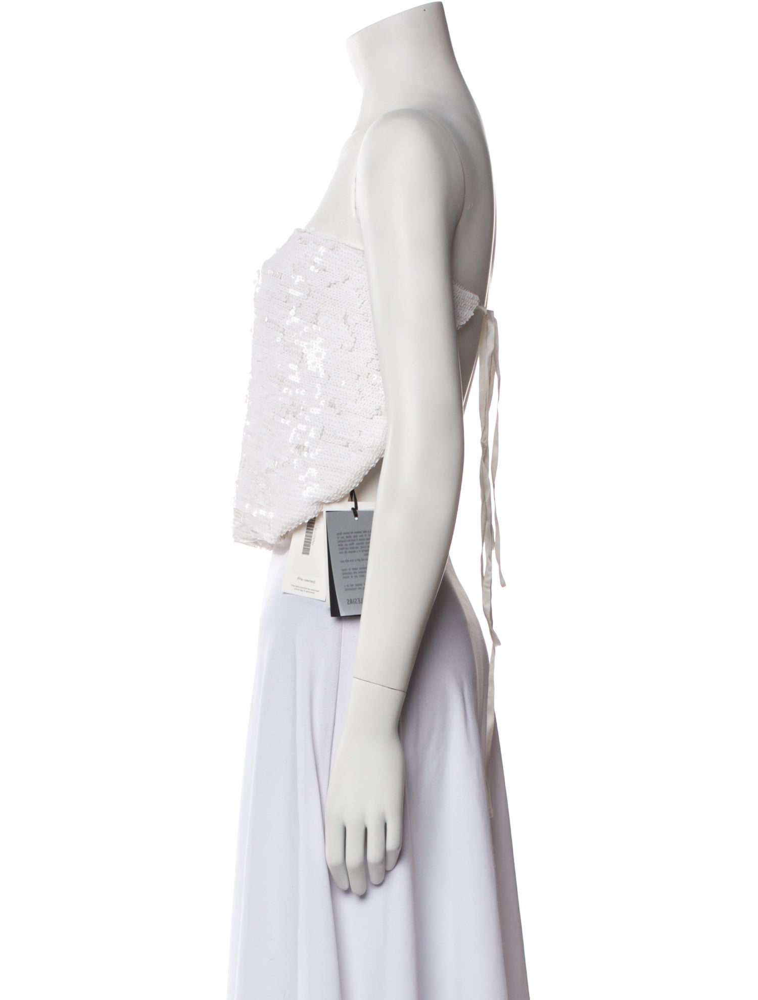 Adriana Iglesias Strapless Crop Top w/ Tags