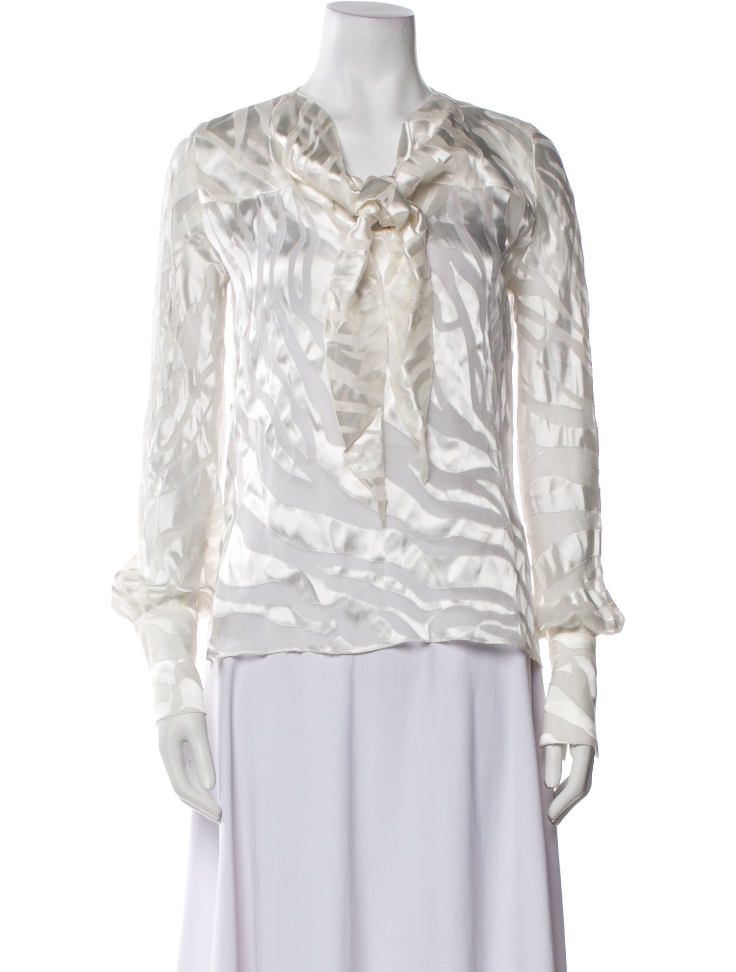 Adriana Iglesias Printed Cowl Neck Blouse