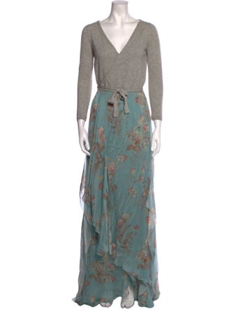 Adriana Iglesias Silk Long Dress