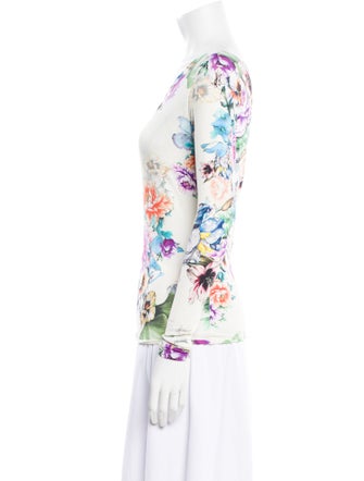 Adriana Iglesias Floral Print One-Shoulder Blouse