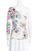 Adriana Iglesias Floral Print One-Shoulder Blouse