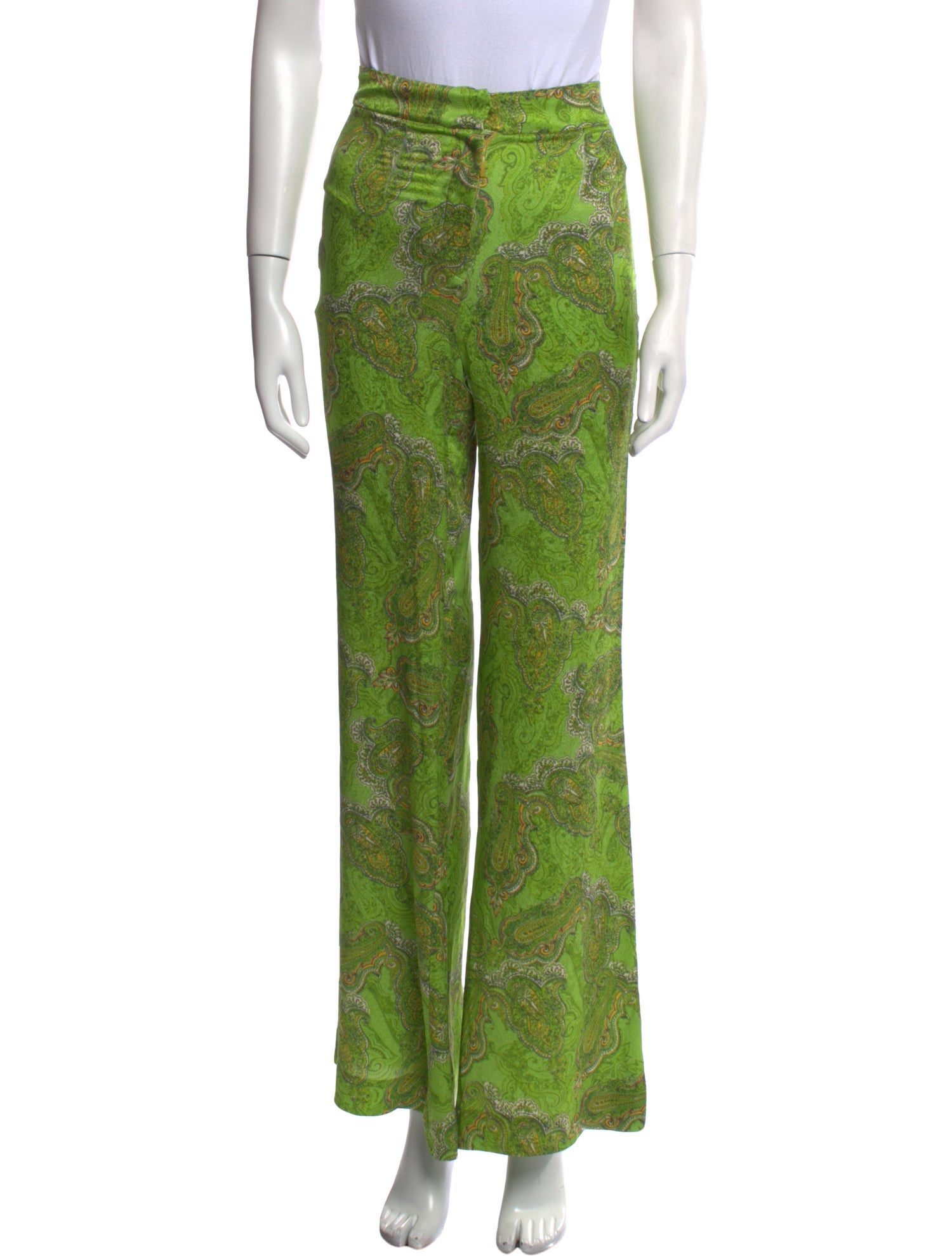 Adriana Iglesias Silk Wide Leg Pants