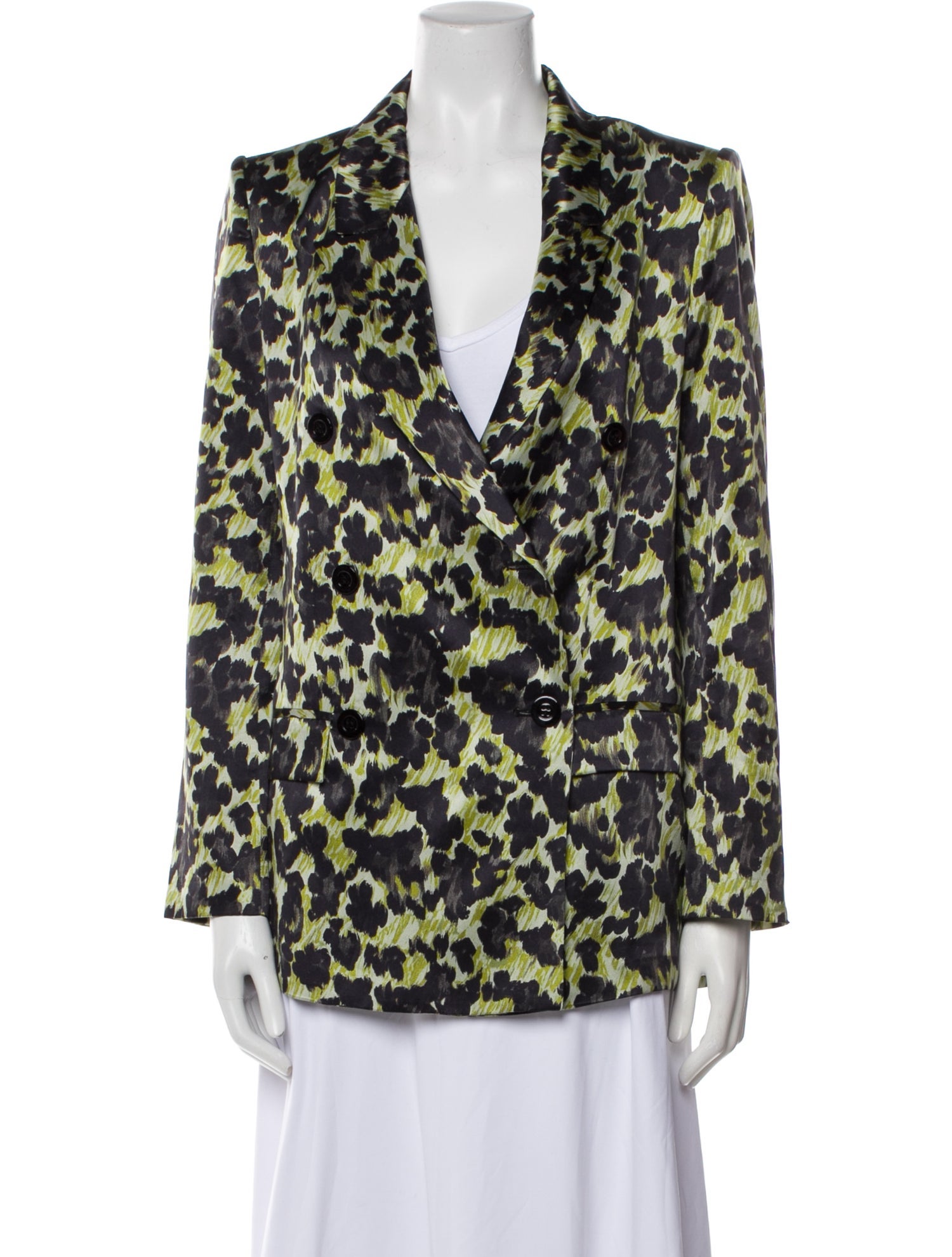 Adriana Iglesias Silk Printed Blazer