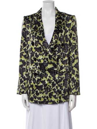 Adriana Iglesias Silk Printed Blazer