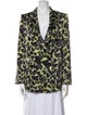 Adriana Iglesias Silk Printed Blazer