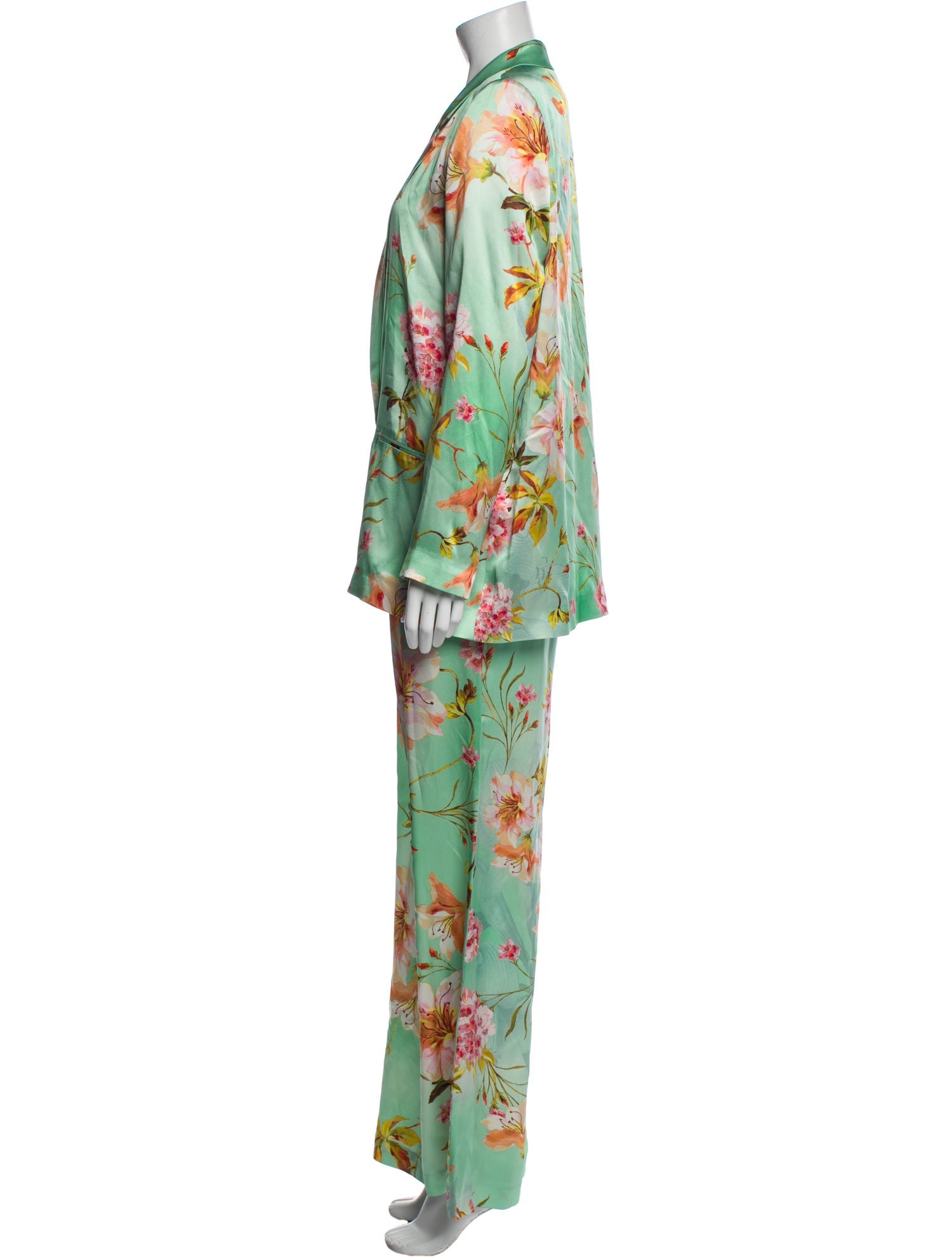 Adriana Iglesias Silk Printed Pantsuit w/ Tags