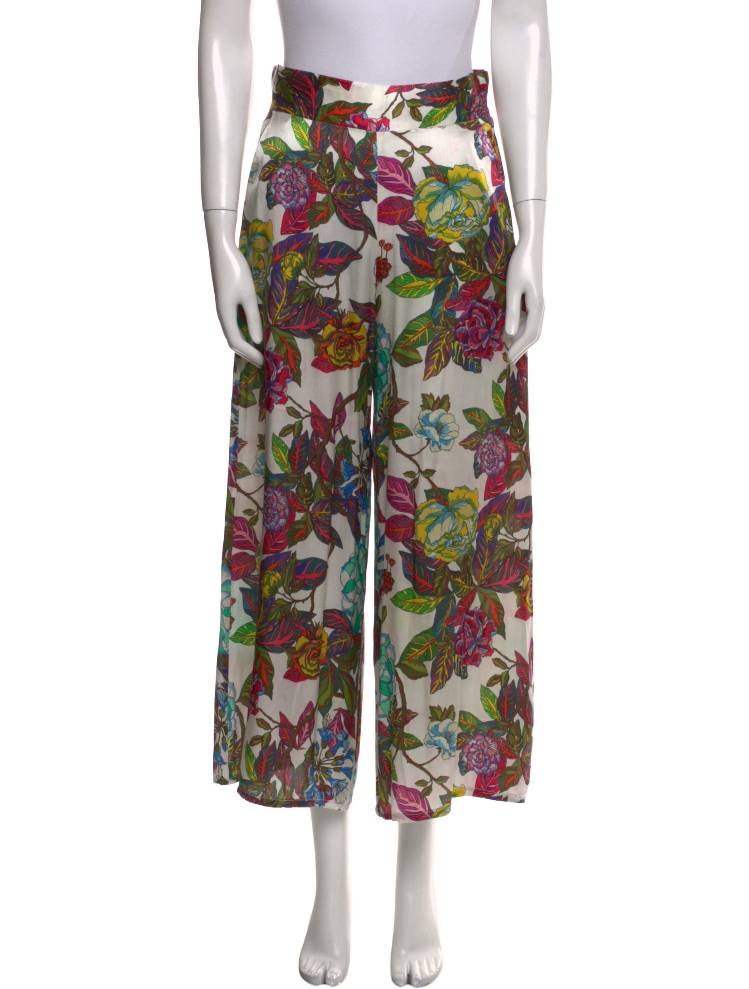 Adriana Iglesias Silk Wide Leg Pants