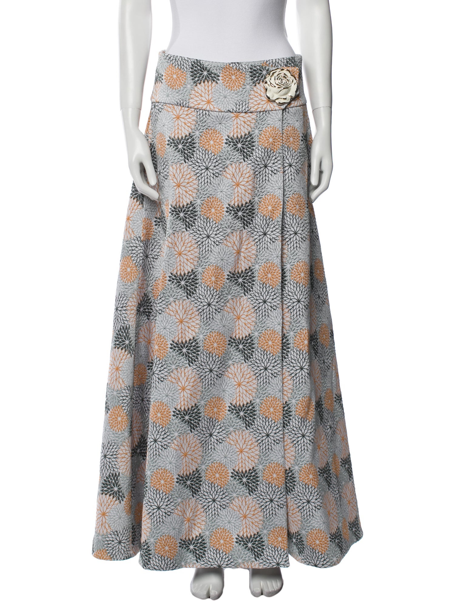 Adriana Iglesias Silk Long Skirt w/ Tags