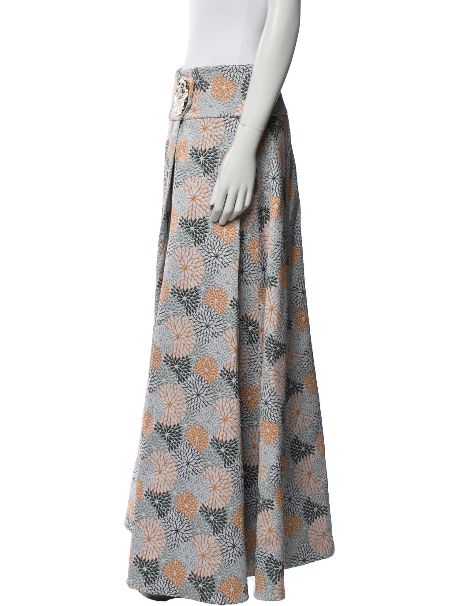 Adriana Iglesias Silk Long Skirt w/ Tags