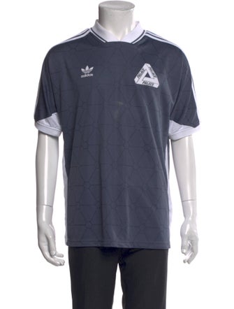 Adidas x Palace Graphic Print V-Neck T-Shirt