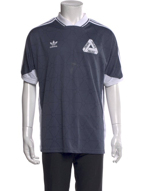 Adidas x Palace Graphic Print V-Neck T-Shirt