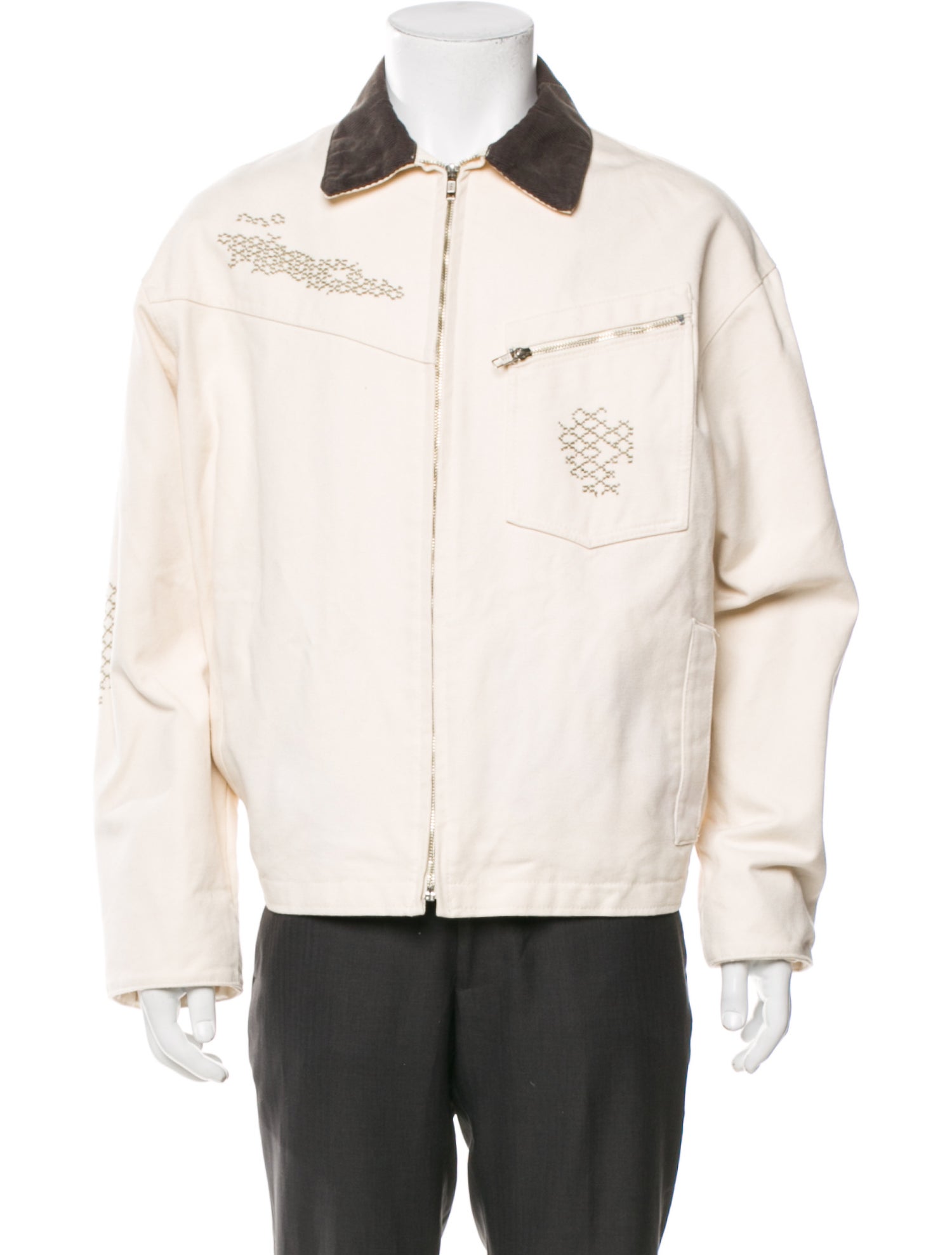 Adish Graphic Print Denim Jacket