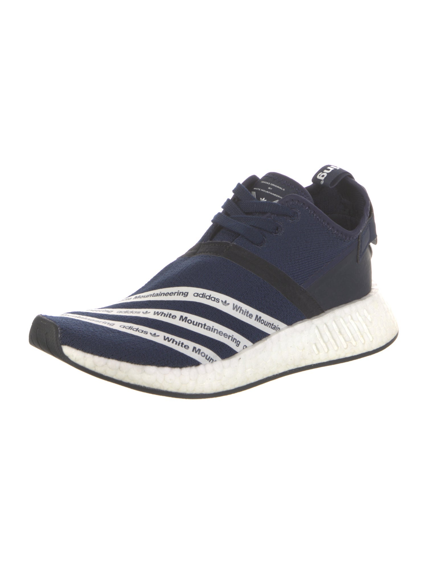 adidas x White Mountaineering Nylon Striped Athletic Sneakers