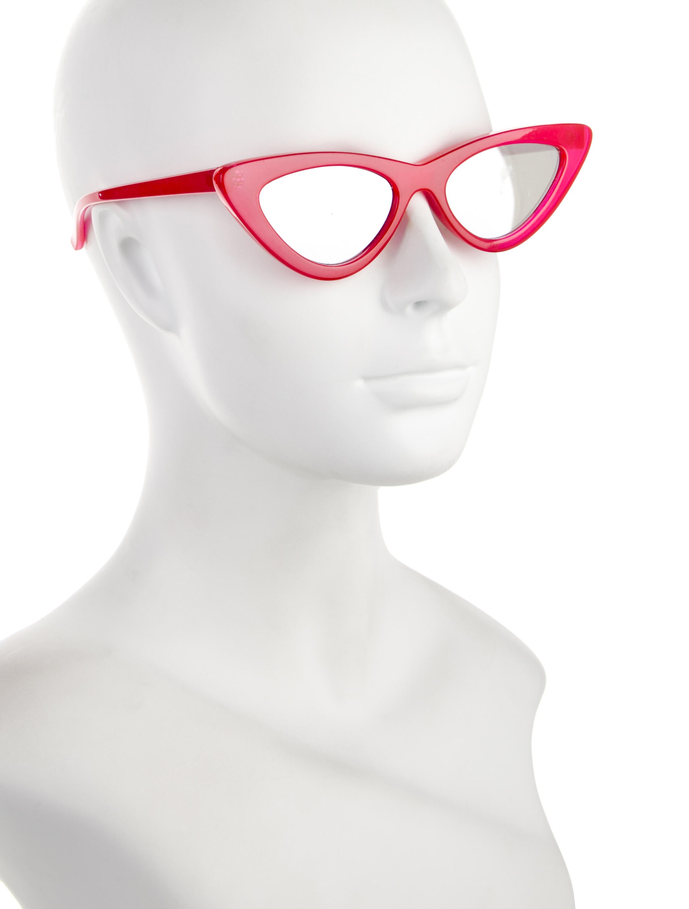Adam Selman x Le Specs Cat-Eye Mirrored Sunglasses - Pink  display picture 3