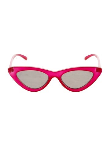Pre-owned Le Specs The Last Lolita Cat-eye Sunglasses In Red